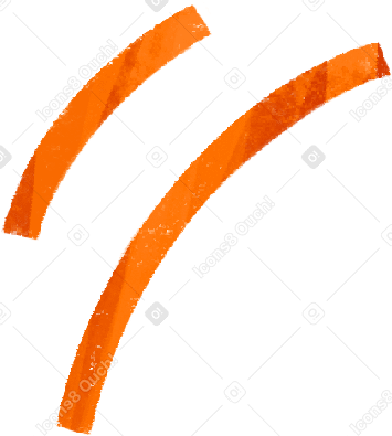 two orange line Illustration in PNG, SVG