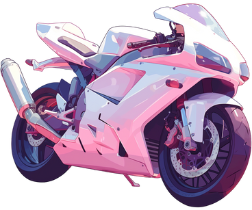 White motorcycle PNG, SVG