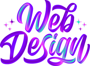 lettering web design with gradient shadows text PNG, SVG