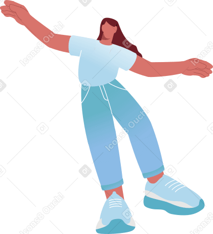 equilibrio mujer PNG, SVG