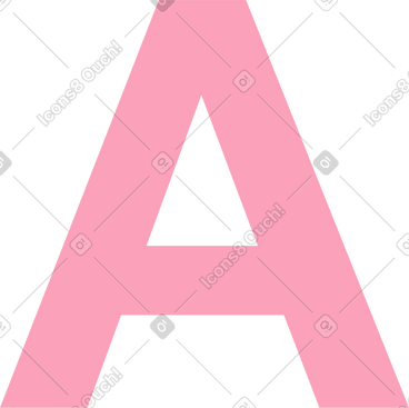 Pink letter a PNG, SVG