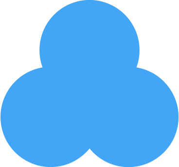 Трилистник синий в PNG, SVG