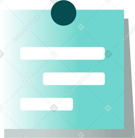 带按钮的便笺 PNG, SVG