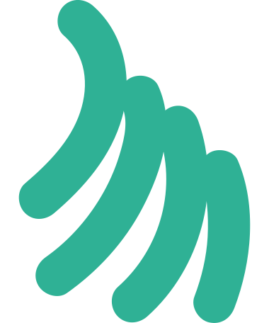 green four fingers Illustration in PNG, SVG