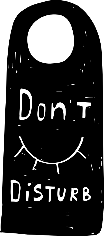 Türschild „bitte nicht stören“ mit auge PNG, SVG