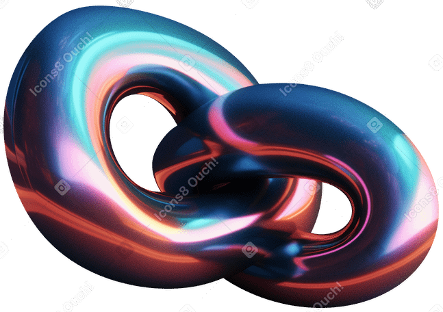 d abstract glossy form в PNG, SVG