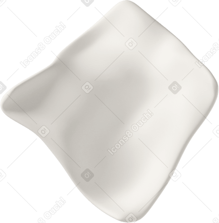 3D white tissue PNG, SVG