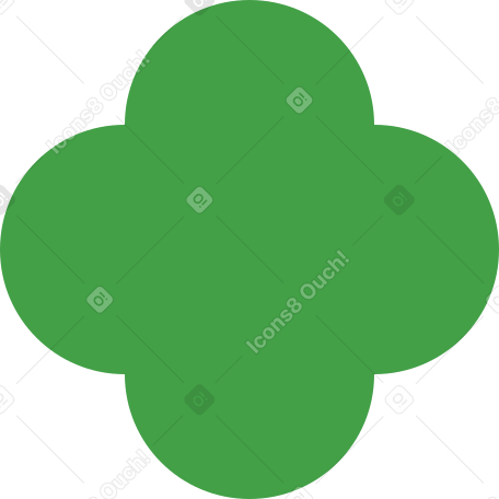 quatrefoil green Illustration in PNG, SVG