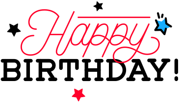 lettering happy birthday! PNG, SVG