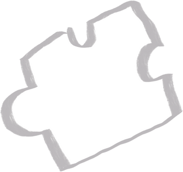 Hellgraues puzzleteil mit weißem hintergrund PNG, SVG