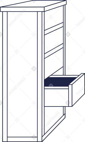commode line Illustration in PNG, SVG