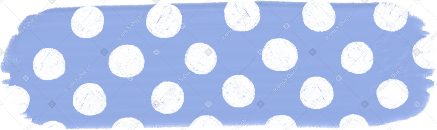 blue polka dot washi tape sticker PNG, SVG