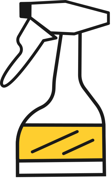 bottle cleaning fluid PNG, SVG