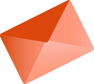 Orangefarbener postbrief PNG, SVG