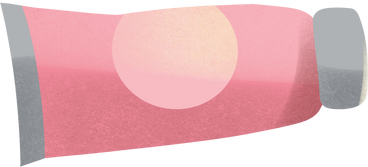 pink tube of cream PNG, SVG