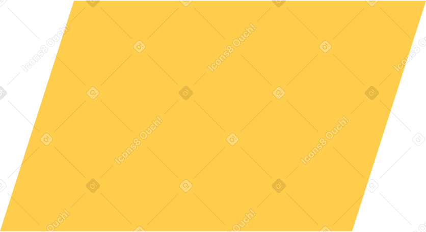 yellow parallelogram Illustration in PNG, SVG