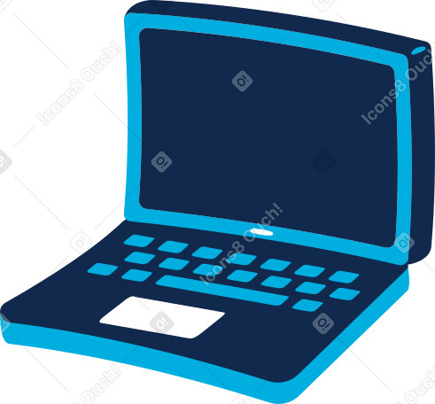 Laptop Illustration in PNG, SVG