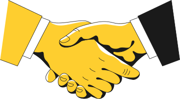 handshake animated illustration in GIF, Lottie (JSON), AE