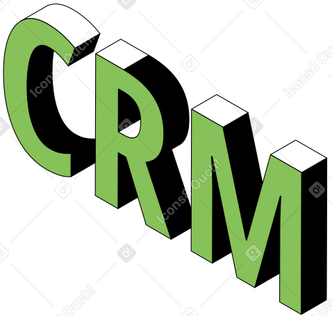 lettering crm text PNG, SVG