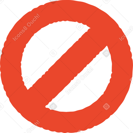 prohibition sign Illustration in PNG, SVG