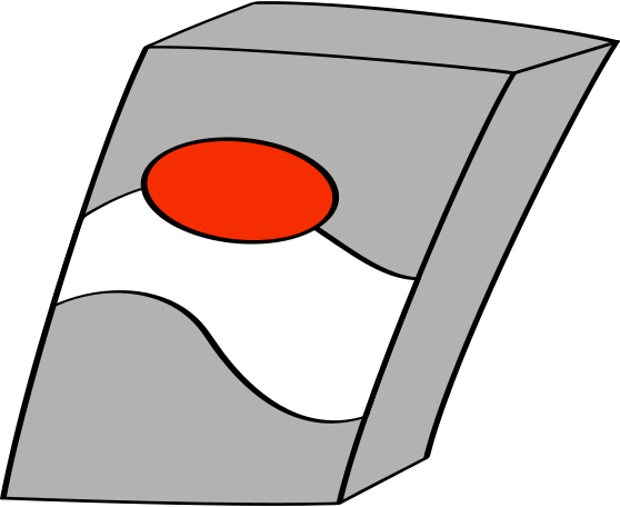 gray and white box with red circle Illustration in PNG, SVG