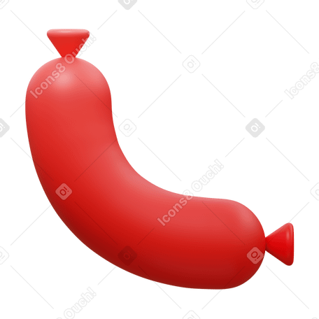 3D sausage в PNG, SVG