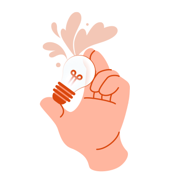 The hand holding the light bulb PNG, SVG