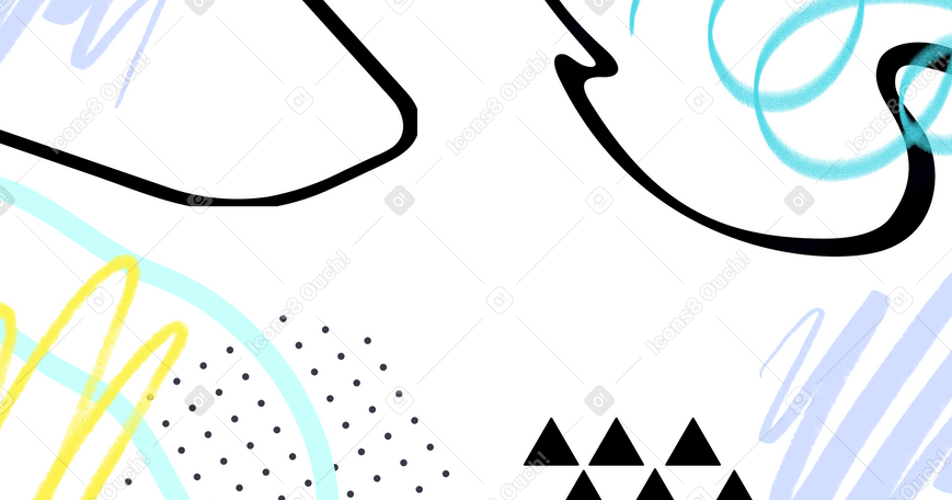Abstract background with lines and shapes Illustration in PNG, SVG