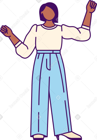 woman in trousers PNG, SVG