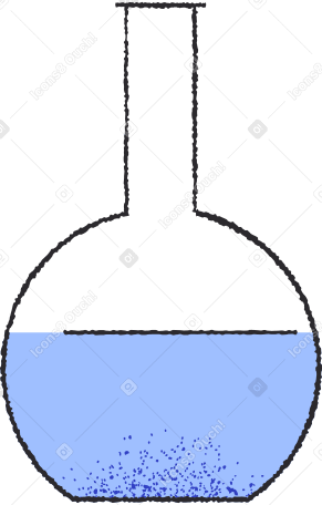 test tube blue Illustration in PNG, SVG