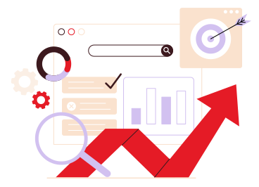 Targeting and marketing workflow with analytics PNG, SVG