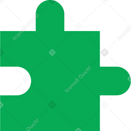 dark green puzzle piece Illustration in PNG, SVG