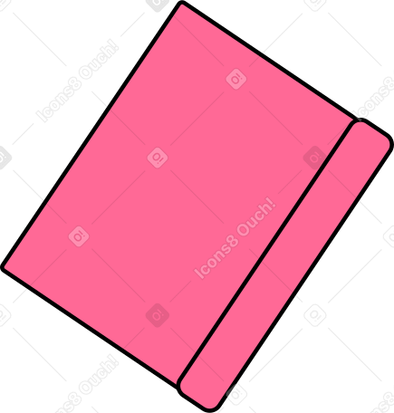 pink book with no lable PNG, SVG