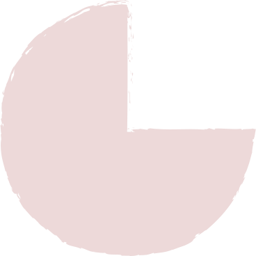 Pink pie chart PNG、SVG