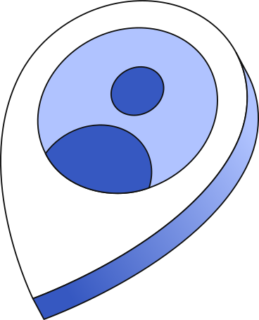 Standortsymbol mit person PNG, SVG
