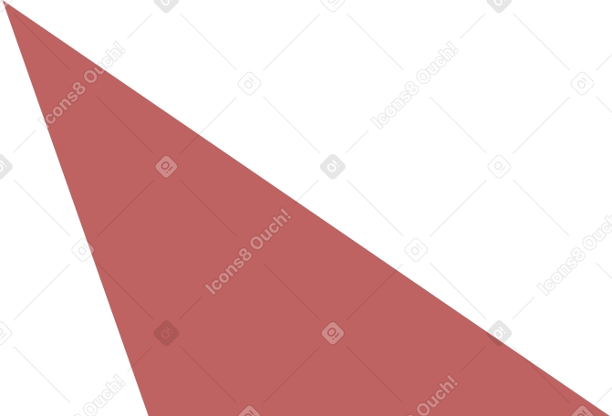 burgundy scalene triangle Illustration in PNG, SVG
