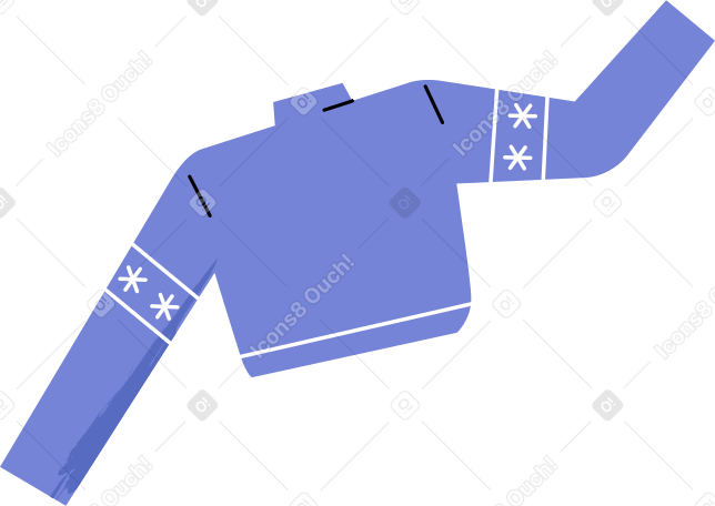 winter sweater Illustration in PNG, SVG