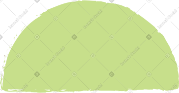 Light green semicircle PNG, SVG