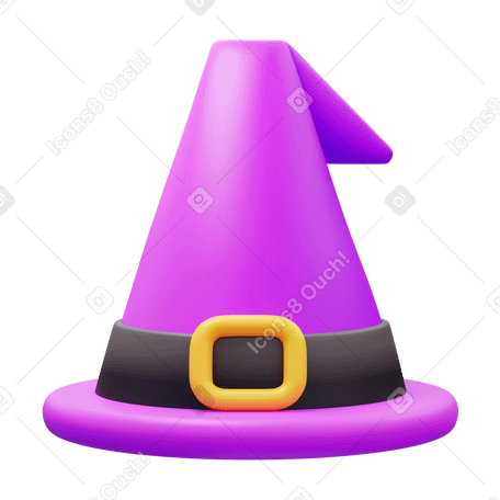 3D witch PNG, SVG