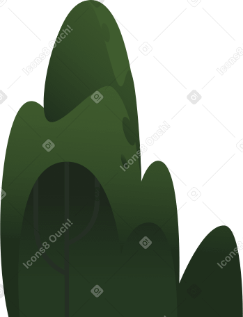green tree Illustration in PNG, SVG