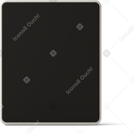 3D close up of white tablet PNG, SVG