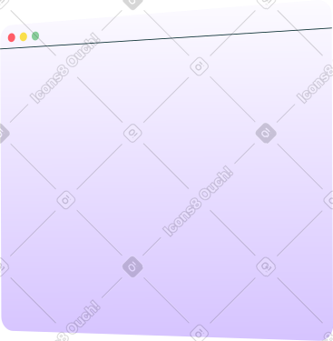 Turned purple browser window PNG, SVG