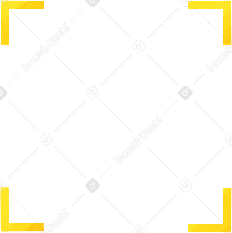 yellow focus area Illustration in PNG, SVG