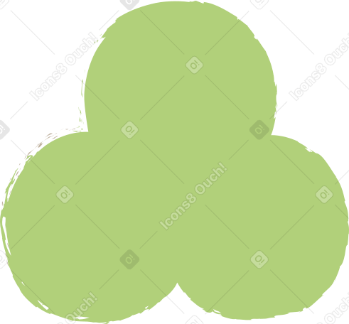 green trefoil Illustration in PNG, SVG