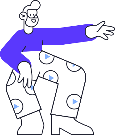 bearded man in blue sweater reaching his hand out PNG, SVG