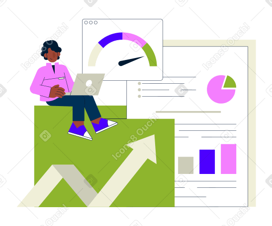 Employee doing risk management for company PNG, SVG