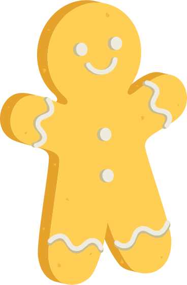 christmas gingerbread PNG, SVG