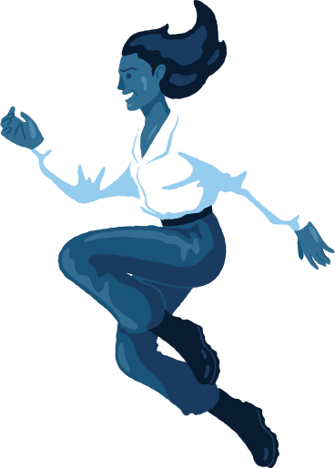 woman jumping side view PNG, SVG