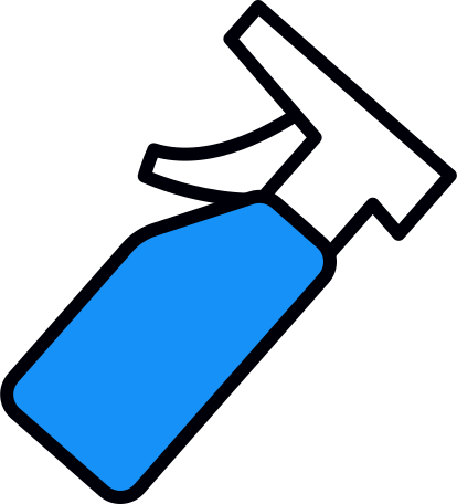 Illustration blue detergent dispenser aux formats PNG, SVG