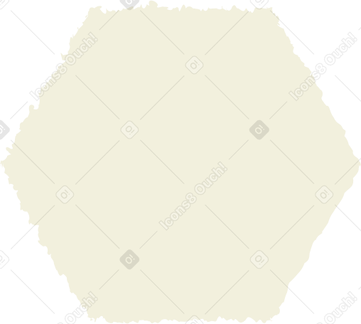 Hexagone beige PNG, SVG